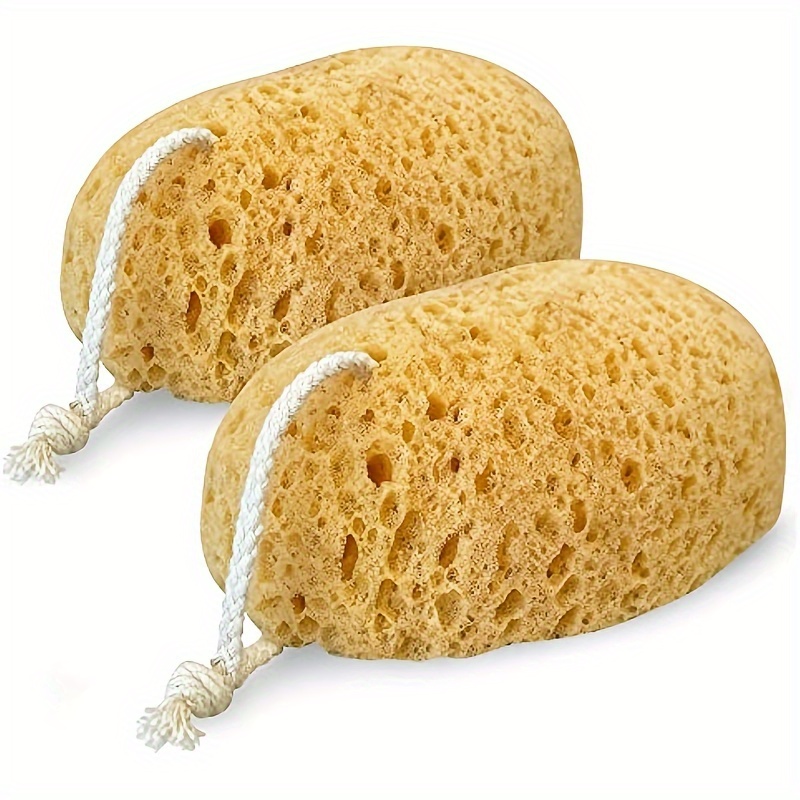 Body Loofah Natural - ฟองน้ําอาบน้ําฟองน้ําสาหร่าย unisex, สครับรังผึ้งขัดผิว, ฟองน้ําสาหร่ายอาบน้ําสะอาด