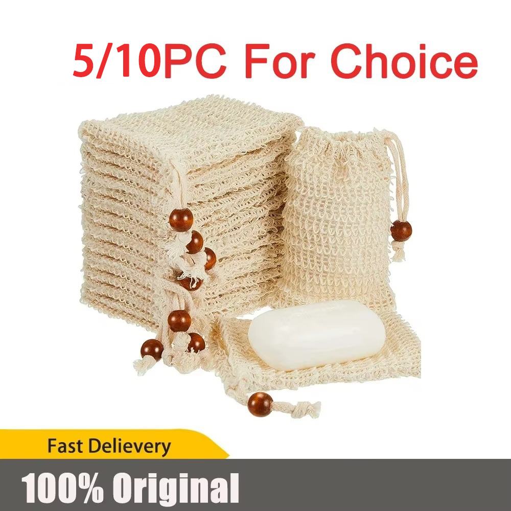 Body Loofah Natural - สบู่ธรรมชาติ Foaming สุทธิกระเป๋าอาบน้ําซักผ้าเครื่องมือทําความสะอาดร่างกาย Bubble Helper ตาข่ายทําความสะอาดบ้านห้องน้ํา