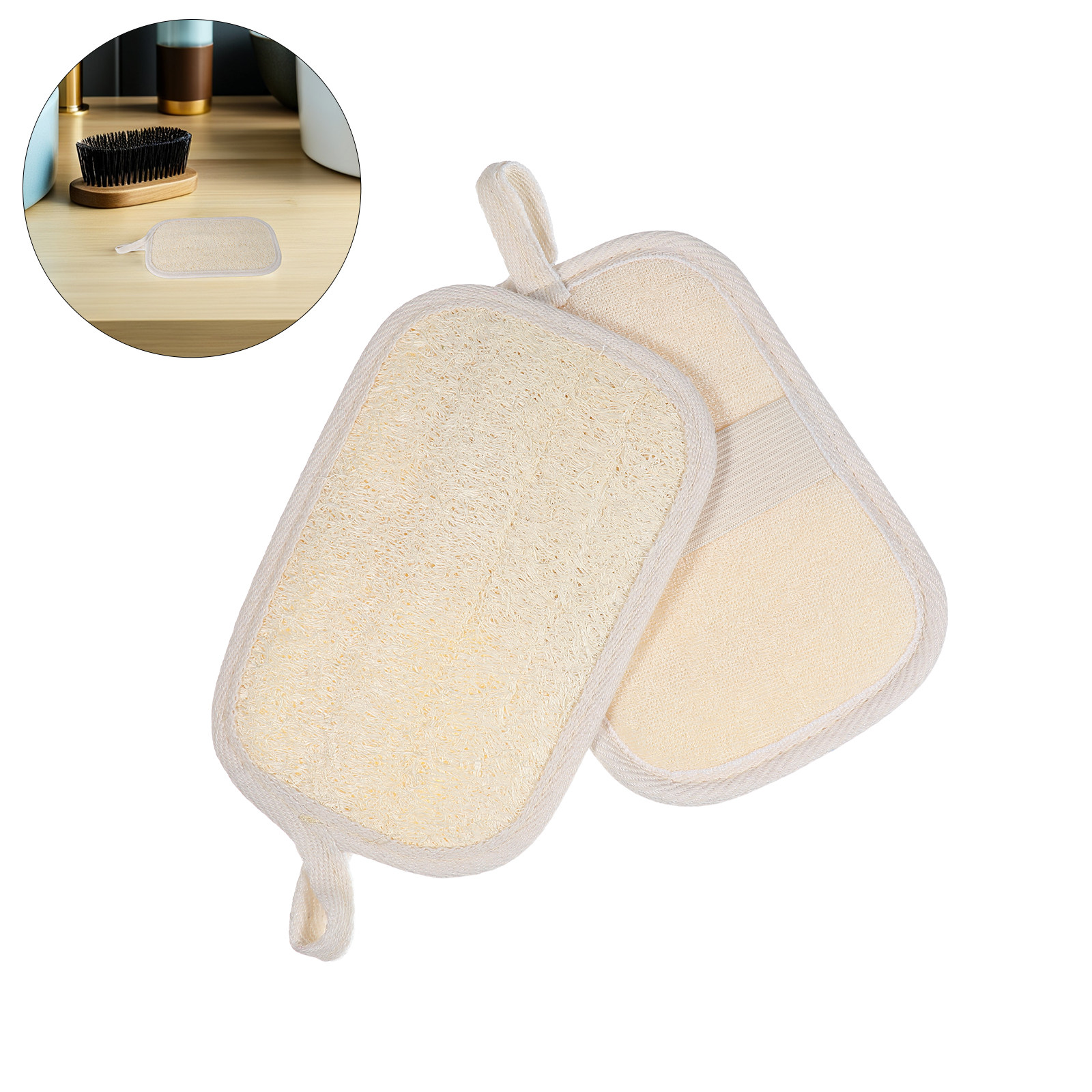 ผ้าขัดตัวใยบวบญี่ปุ่น 4 ชิ้น ใ - Body Loofah Natural บทวิจารณ์และราคา