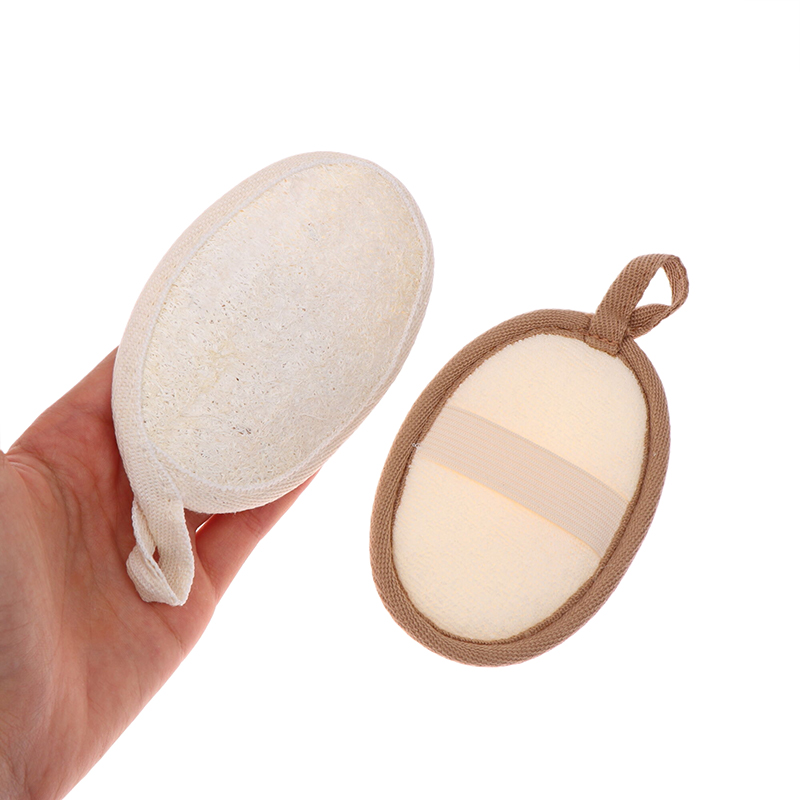 แปรงอาบน้ำใยบวบธรรมชาติ แผ่นทำ - Body Loofah Natural บทวิจารณ์และราคา