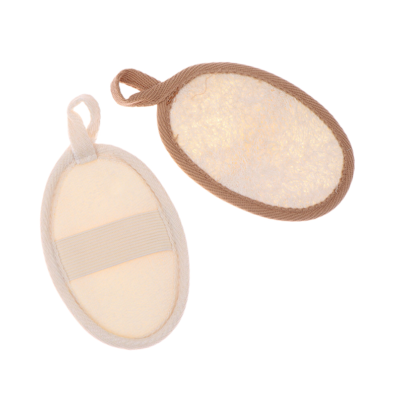 แปรงอาบน้ำใยบวบธรรมชาติ แผ่นทำ - Body Loofah Natural บทวิจารณ์และราคา